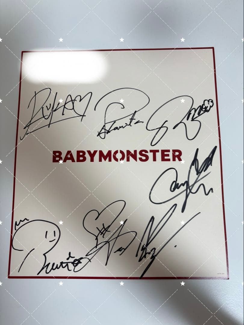 ベビモン 直筆 サイン 全サ　7人分