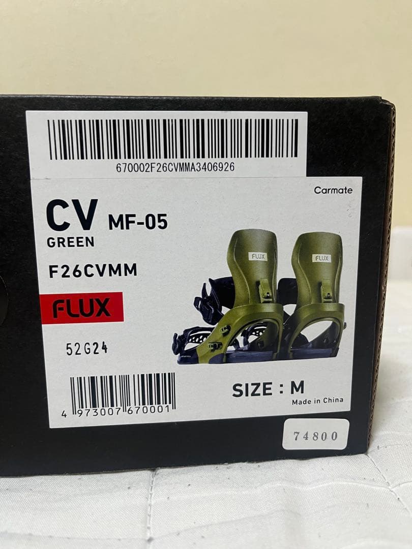 新品未使用品　FLUXビンディング　今期モデル　　F26CVMM Mサイズ