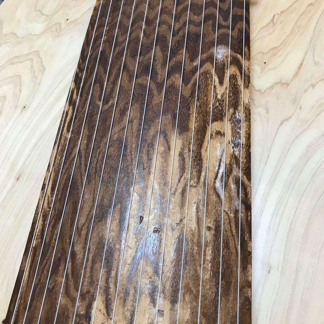 お琴　13弦　くり甲　綾杉彫　玉縁