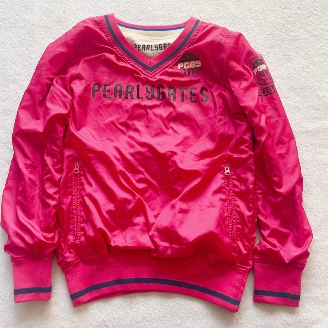 極美品　パーリーゲイツ　リバーシブル　スニード　ピンク　白　フリース　2way