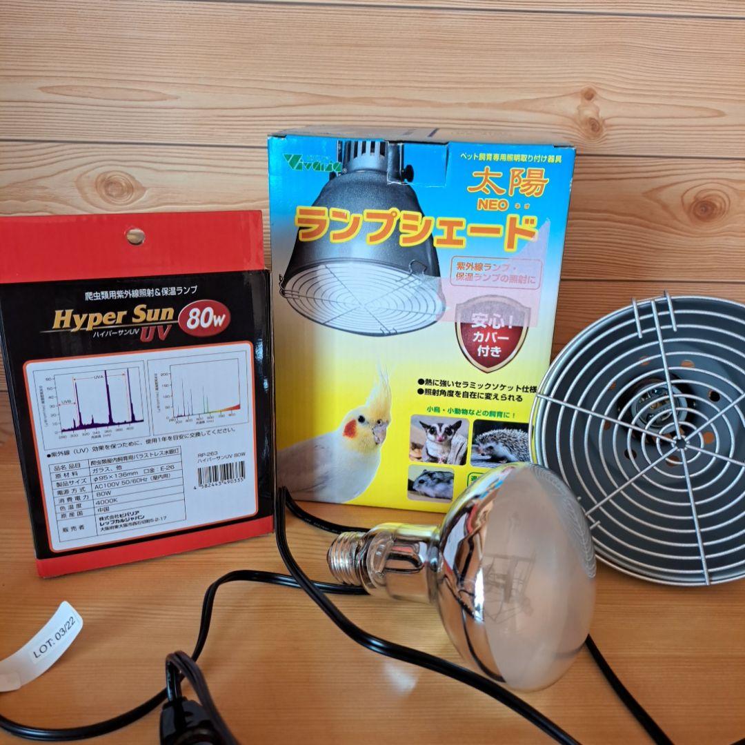つばさ　Hyper Sun UV 80W とランプシェード100W