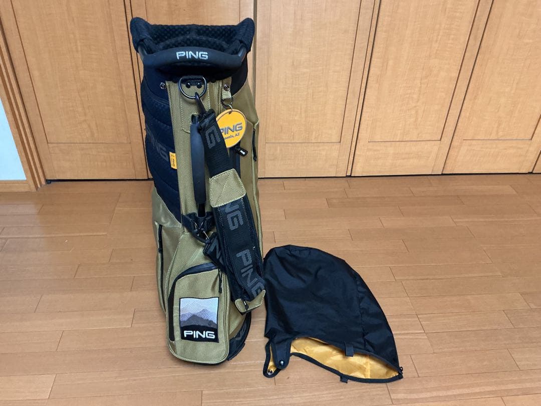 PING キャディバッグ マウンテン CB-P201 ベージュ 軽量
