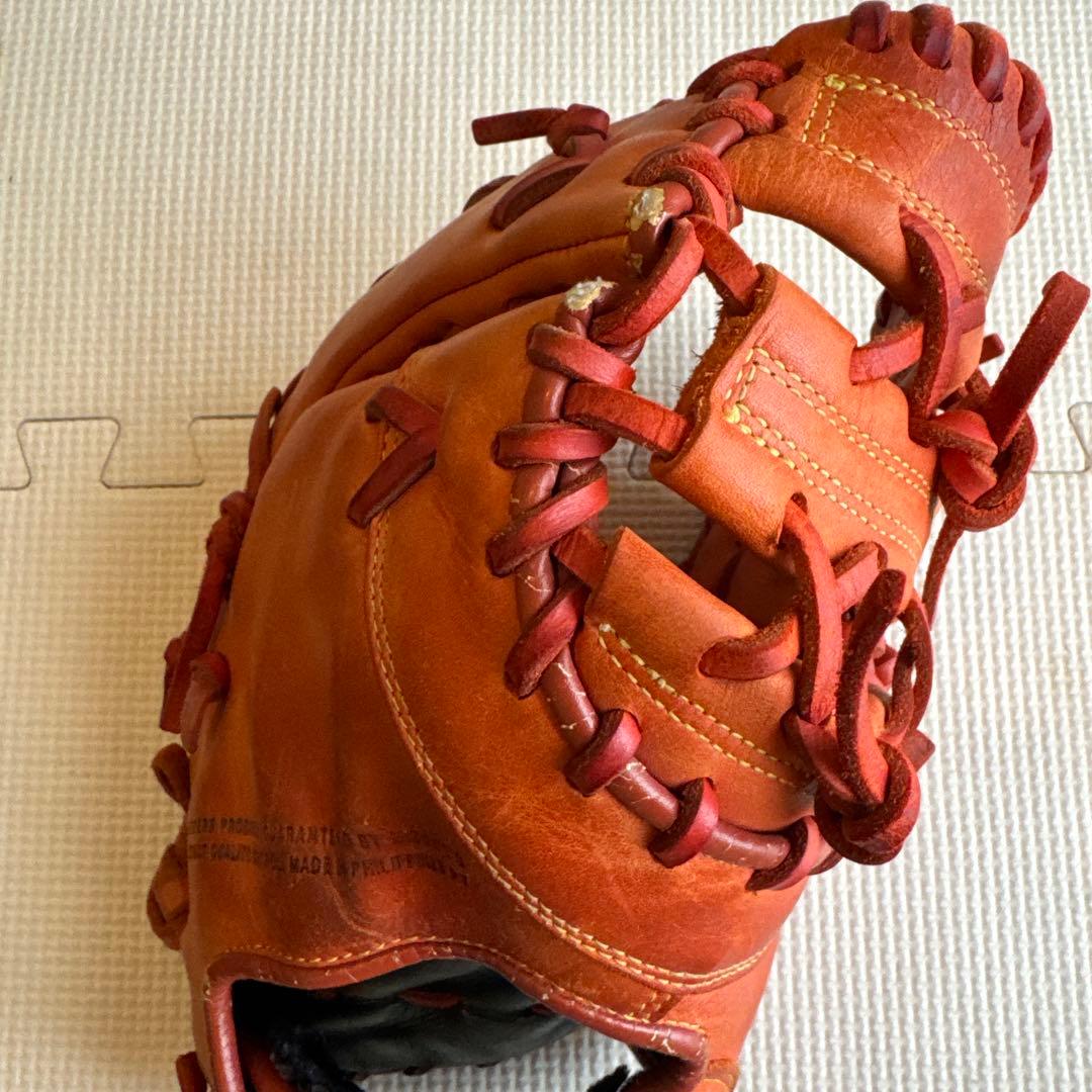 Mizuno ファーストミット オレンジ 軟式 少年野球用