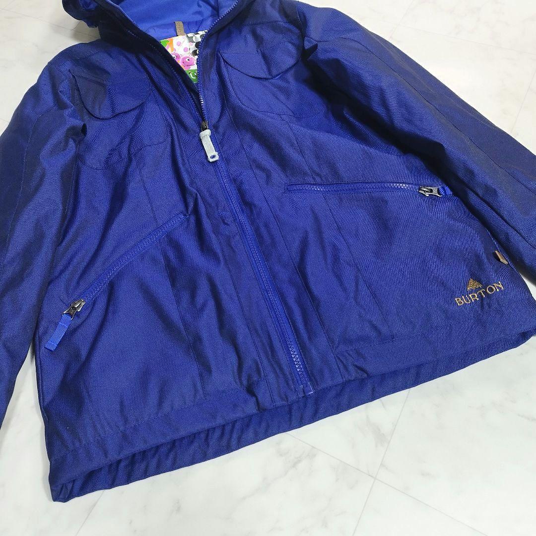 極美品　BURTON　スノボウェア　スキー　上着　ジャケット　青　S