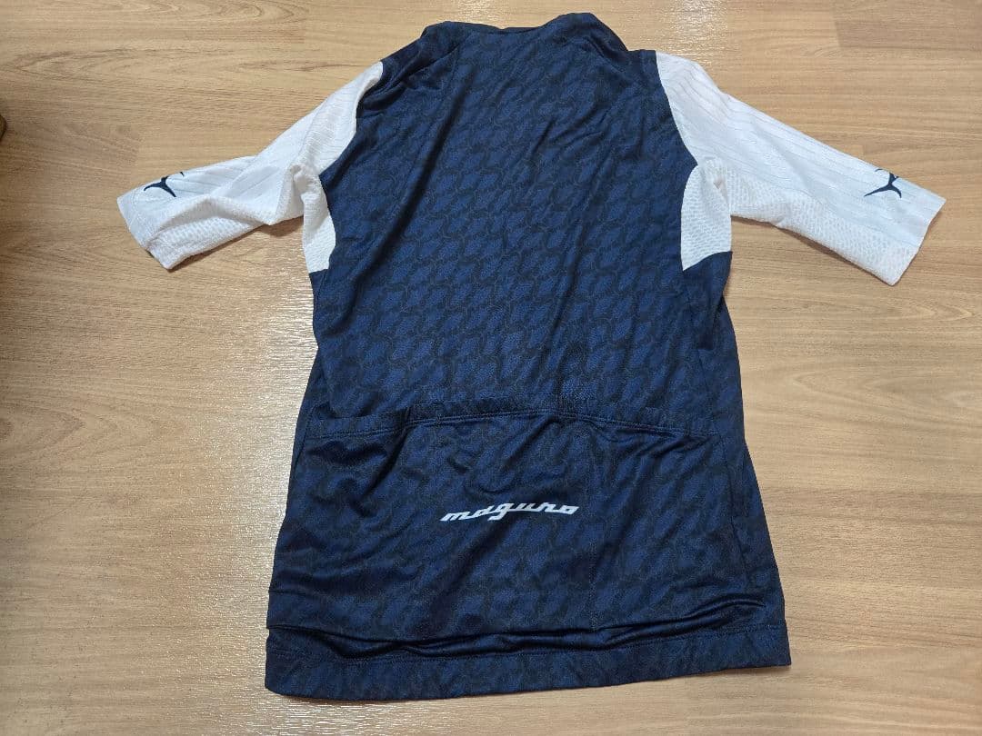 SUNVOLT 半袖サイクルジャージ メンズS ネイビー/ホワイト マグロ