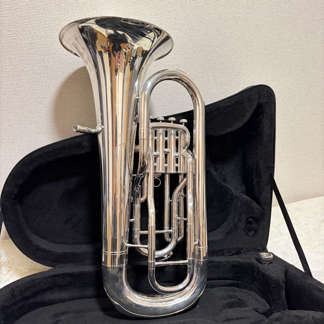 メンテ済み プレイテック ユーフォニアム 管楽器　PTEP-300S ケース付き