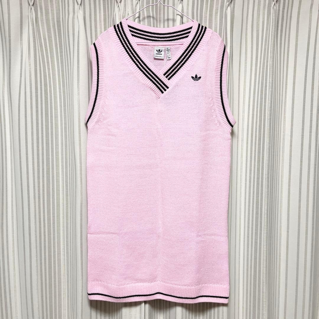 タグ付き❤︎adidas ニット　ロング　ワンピース　セットアップ　ゴルフ　ピンク