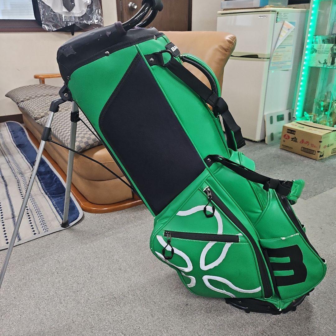 BALDO グリーン キャディバッグ スタンド付き