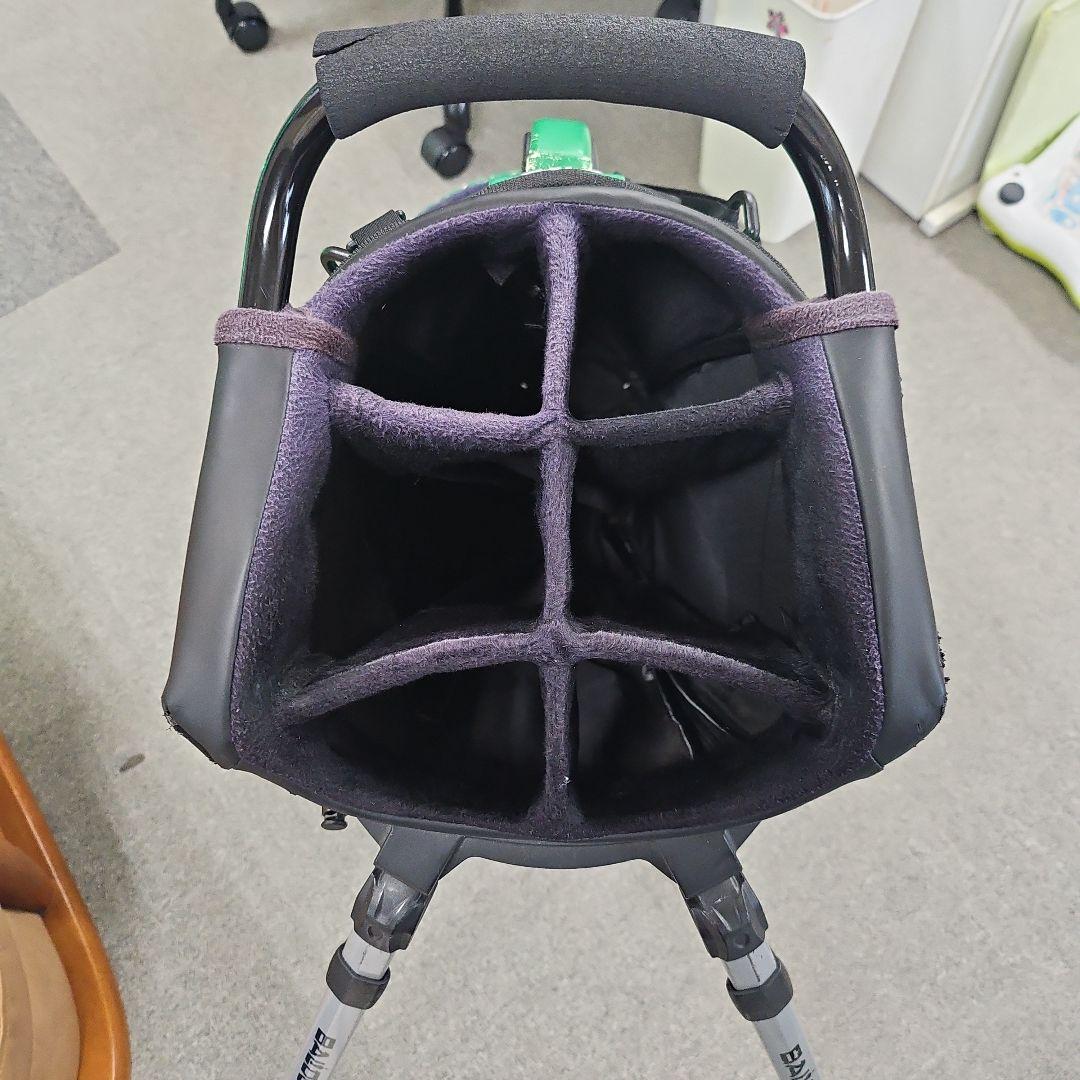 BALDO グリーン キャディバッグ スタンド付き