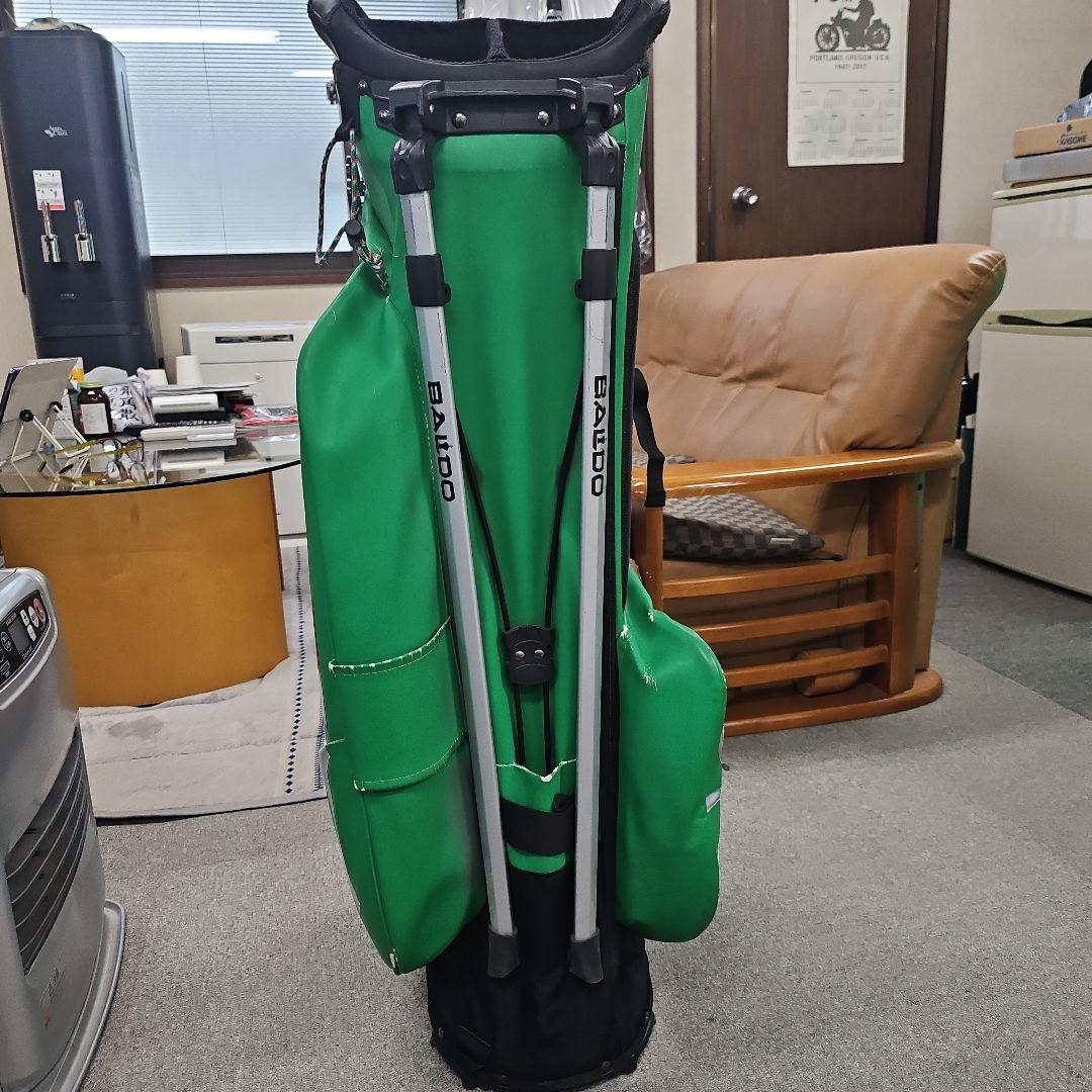 BALDO グリーン キャディバッグ スタンド付き