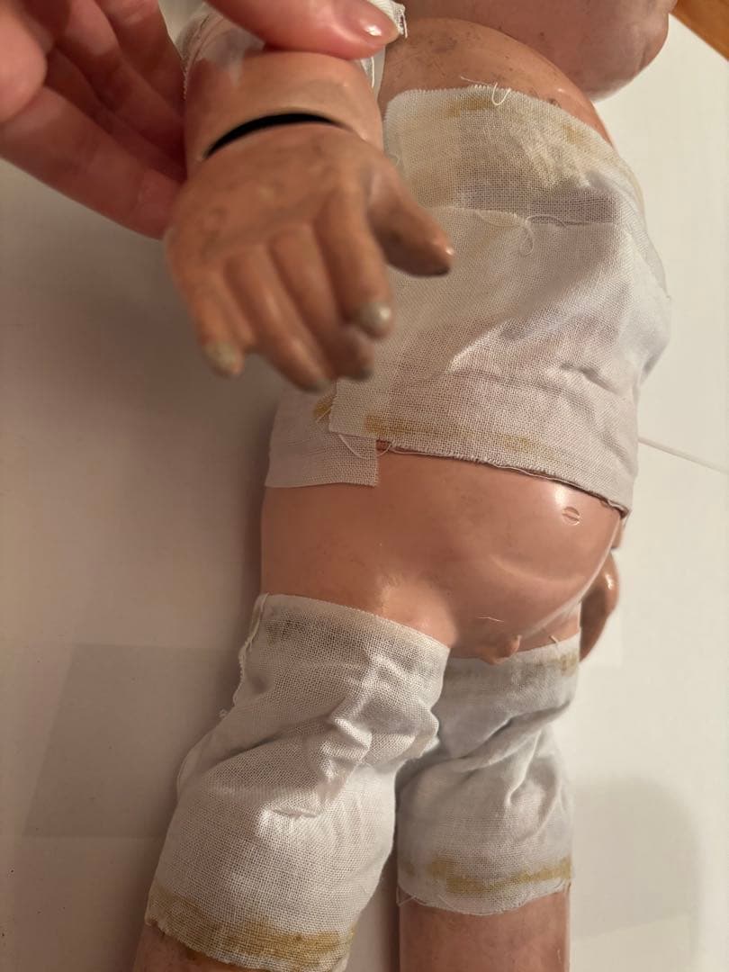 市松人形 訳あり　大正　昭和レトロ　 約53cm 日本人形　アンティーク　骨董