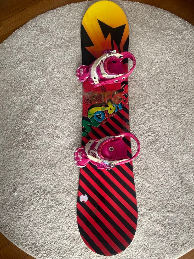 KIDS バートン　115 スノーボード ピンクバインディング付