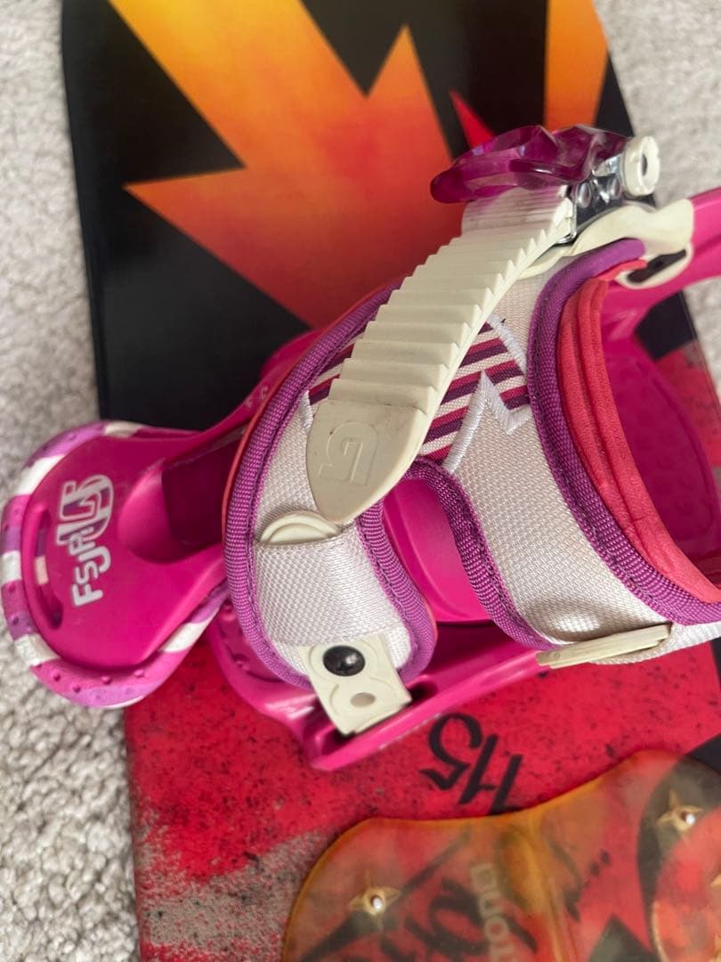 KIDS バートン　115 スノーボード ピンクバインディング付