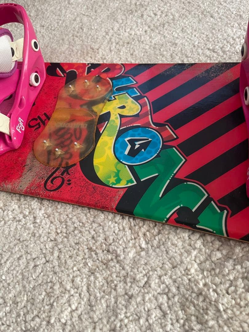 KIDS バートン　115 スノーボード ピンクバインディング付