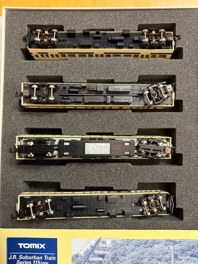 TOMIX 92203 JR 115系2000番台 近郊電車(瀬戸内色) 4両