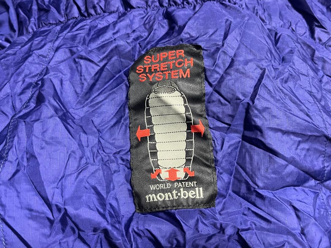 クリーニング済み‼️2回使用美品‼️モンベルダウンハガー＃2右ジッパー ふかふか‼️