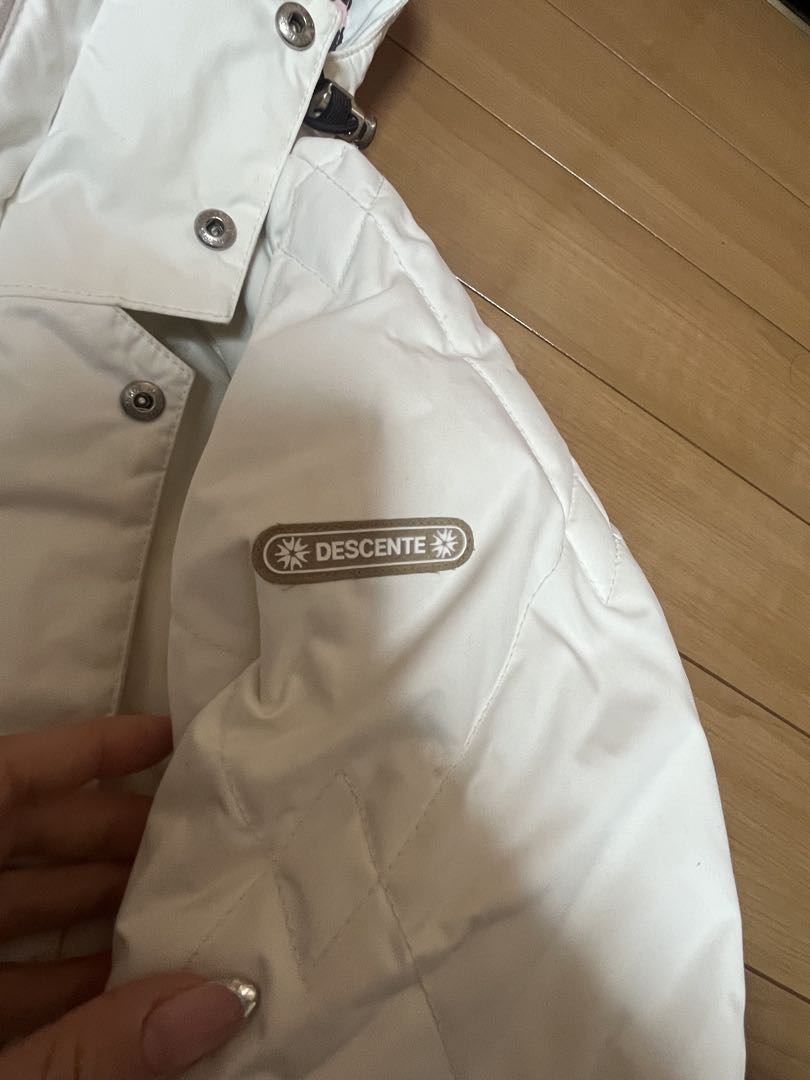 DESCENTE スキーウェアセット（ホワイト/グレー）