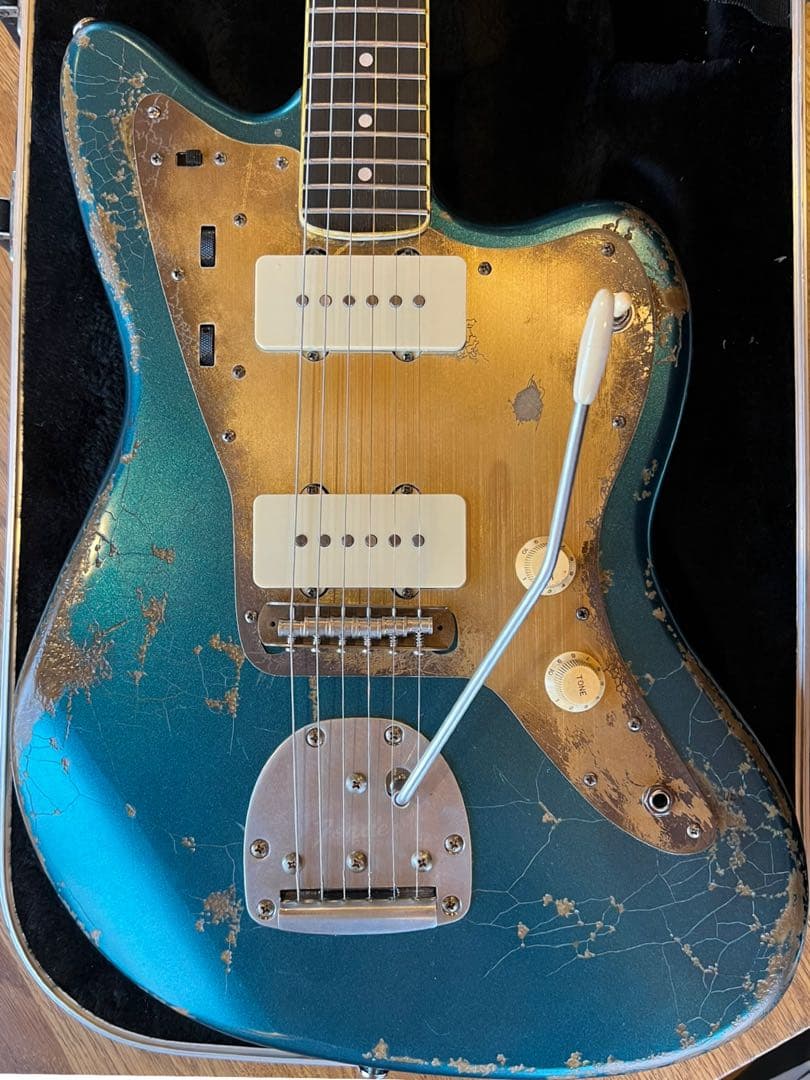 ⭐︎ハードレリックジャズマスタータイプ/アルニコPU/ブルーグリーンメタリック⭐︎