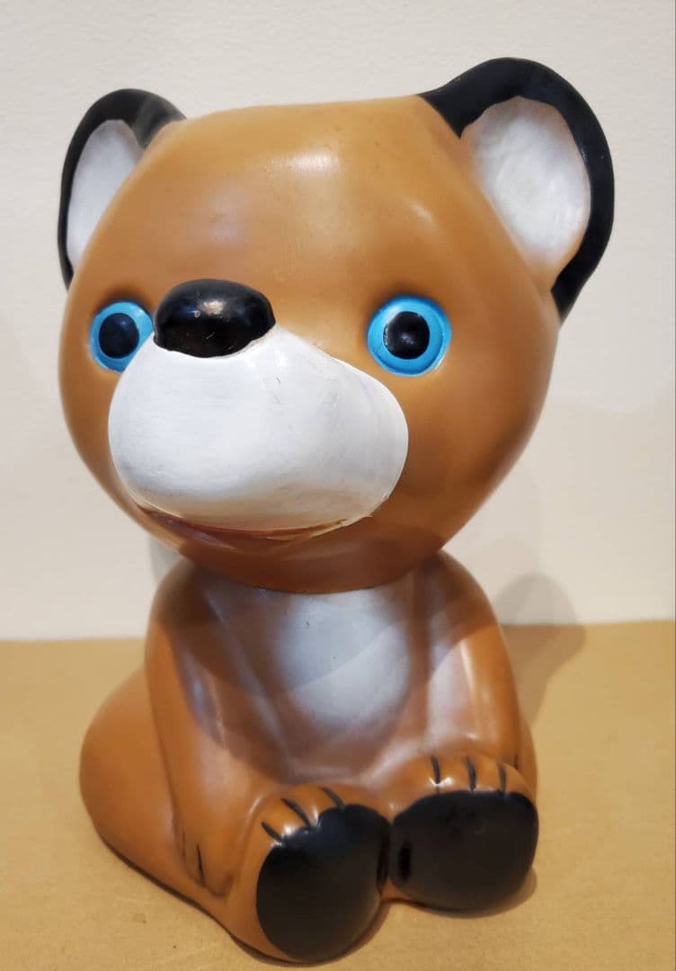 徳陽相互銀行 トクちゃん 貯金箱 カウンターサイズ ノベルティ レトロ　ソフビ