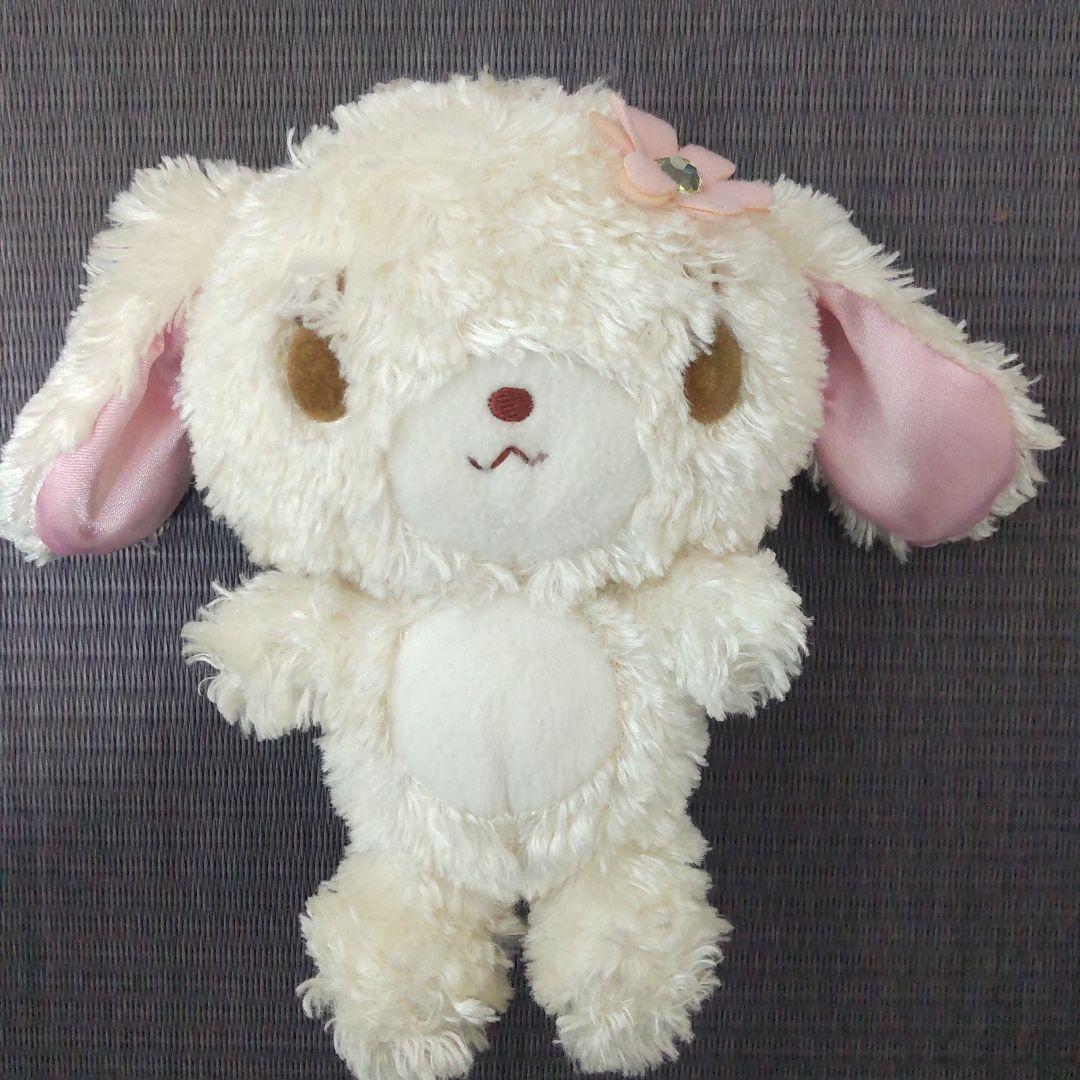 サンリオ シュガーバニーズ はなうさ ぬいぐるみ ふわふわ レトロ １７cm
