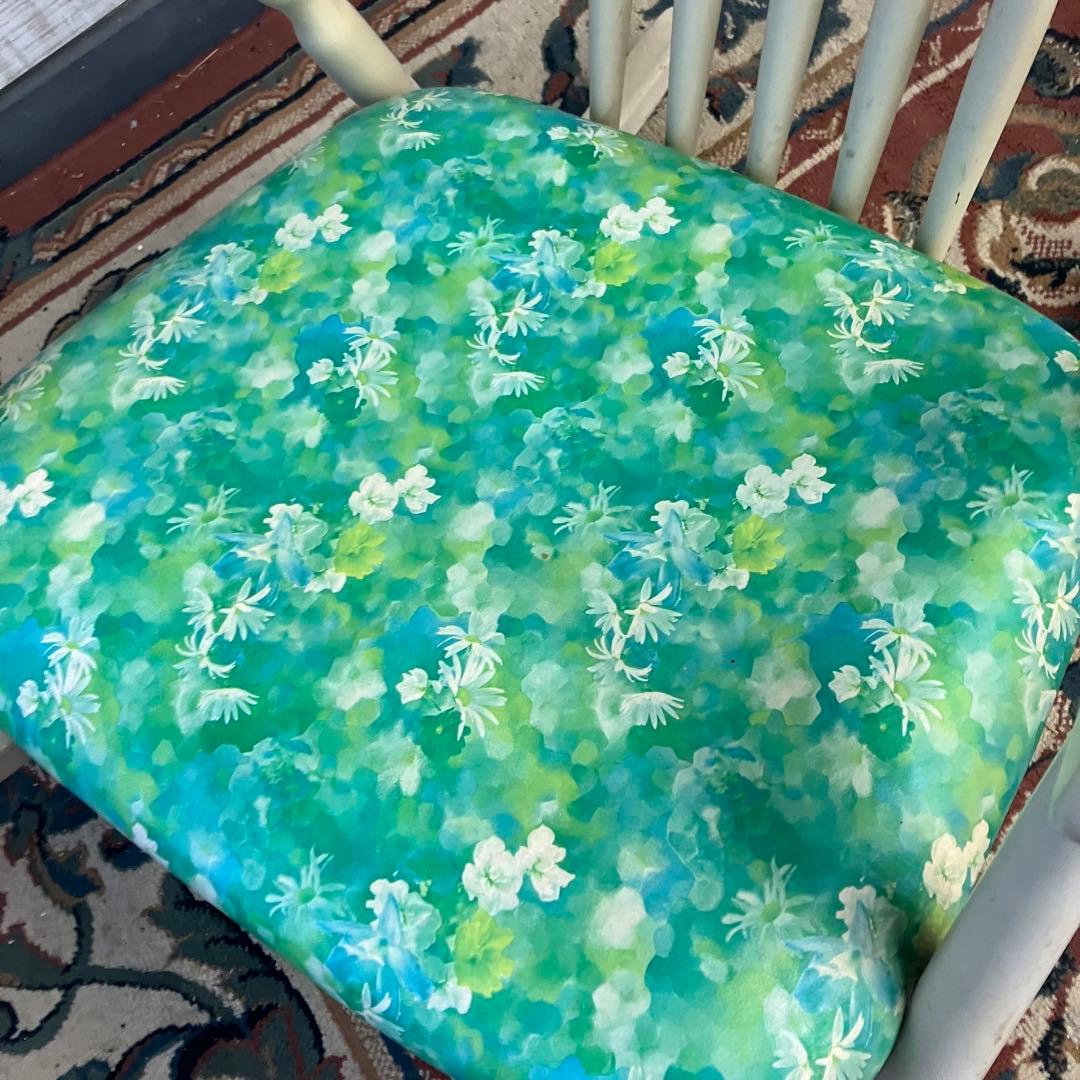 昭和レトロ 鳥取家具 花柄 木製 ロッキングチェア アームチェア ベントウッド