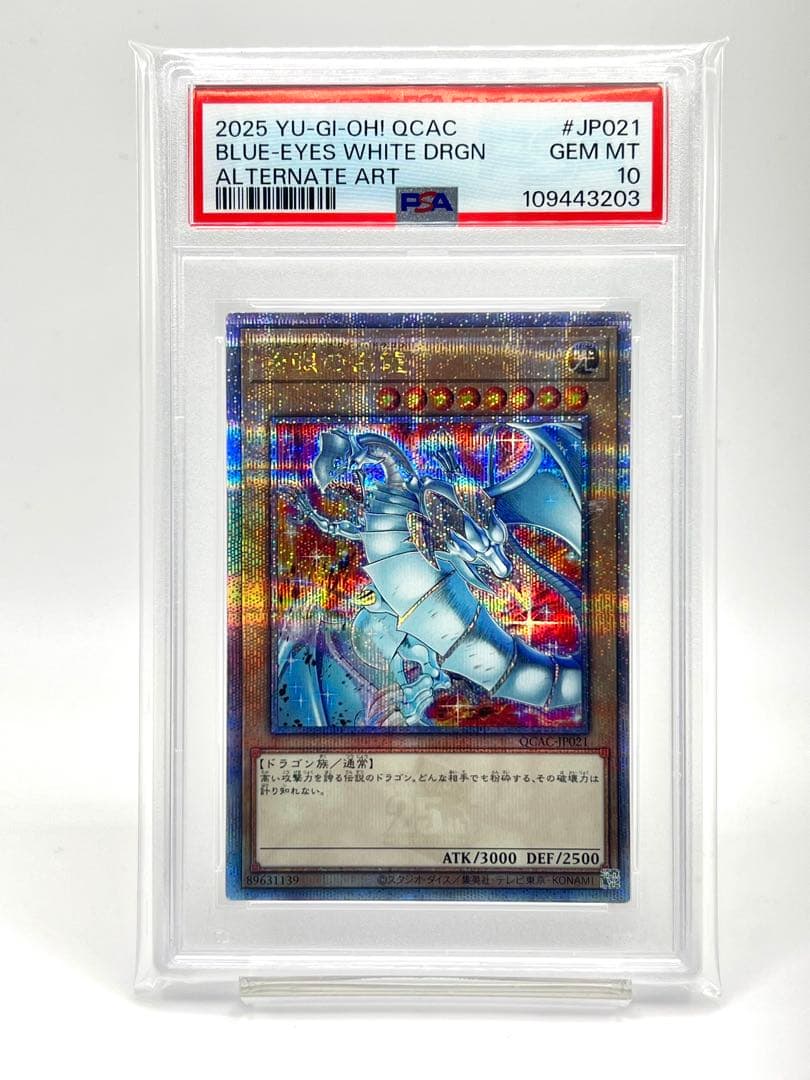 【2連番PSA10】ブラックマジシャン 青眼の白竜 クオシク 25th 絵違い