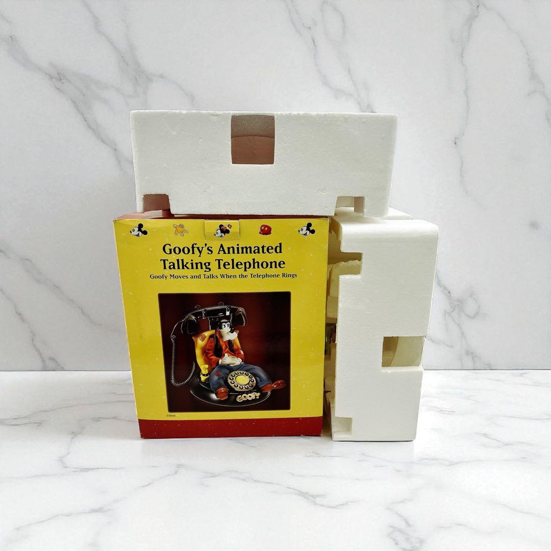 希少 完品 ディズニー グーフィー トーキングテレフォン 箱説明書付