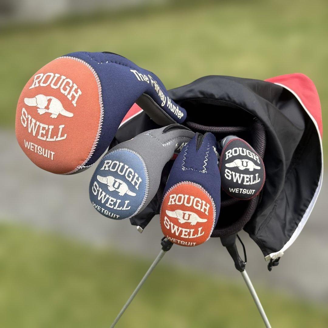 お洒落 大人気 ラフ&スウェル スタンド式キャディーバック・ヘッドカバー(4個)