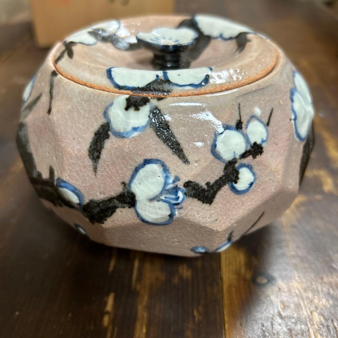 乾山写　蓋物　白梅　京焼　清水焼　美術品　工芸品
