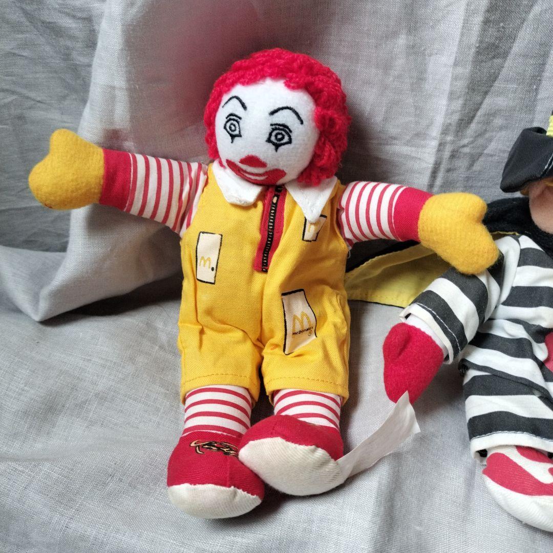 マクドナルド ぬいぐるみセット　ロナウド　グリマスハンバーグラー　アメリカン雑貨