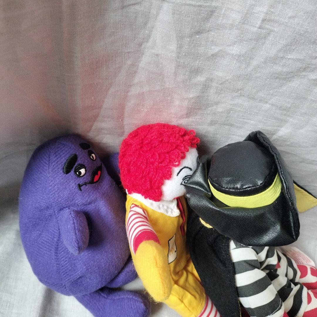 マクドナルド ぬいぐるみセット　ロナウド　グリマスハンバーグラー　アメリカン雑貨