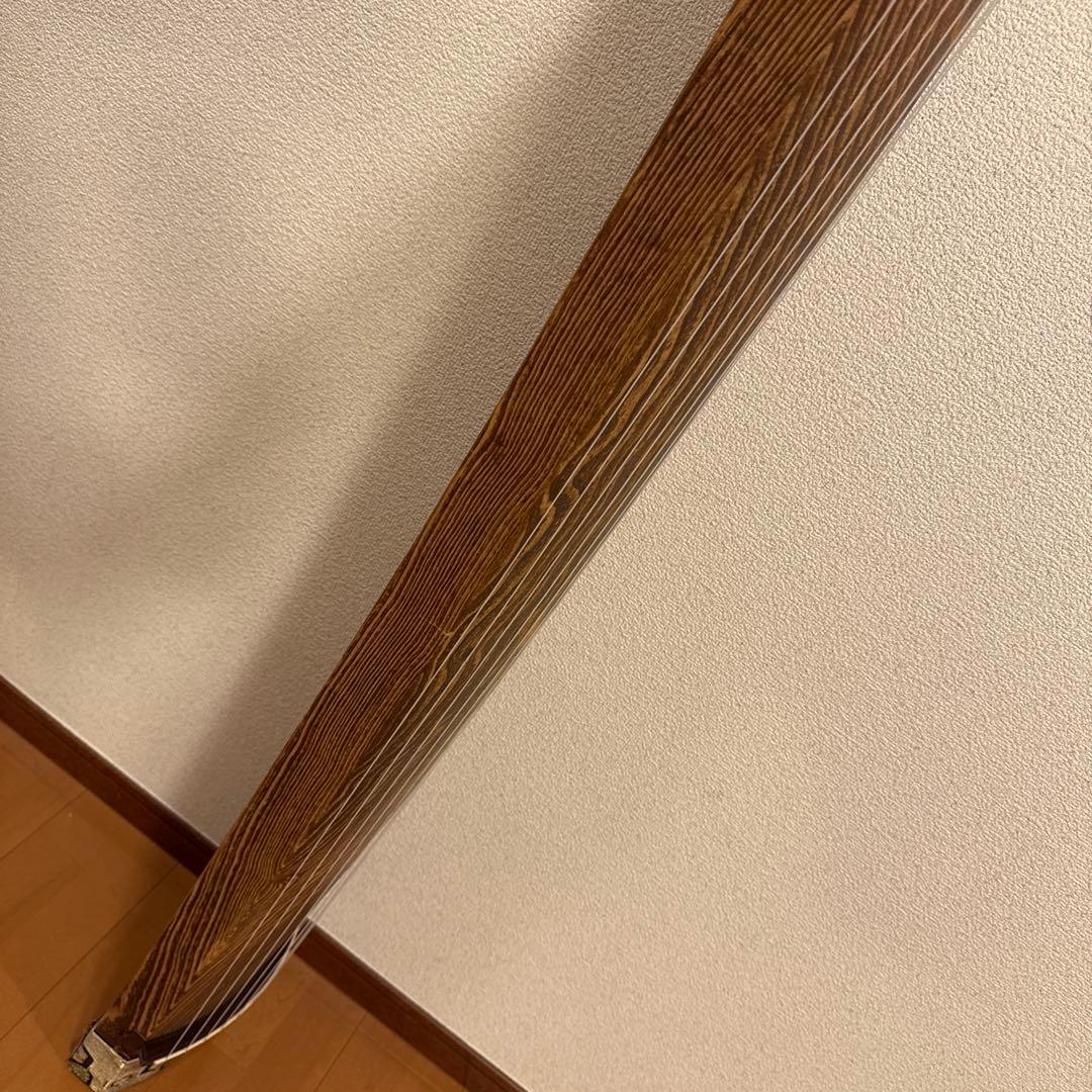 琴 13弦 綾杉彫り くり甲 福山琴