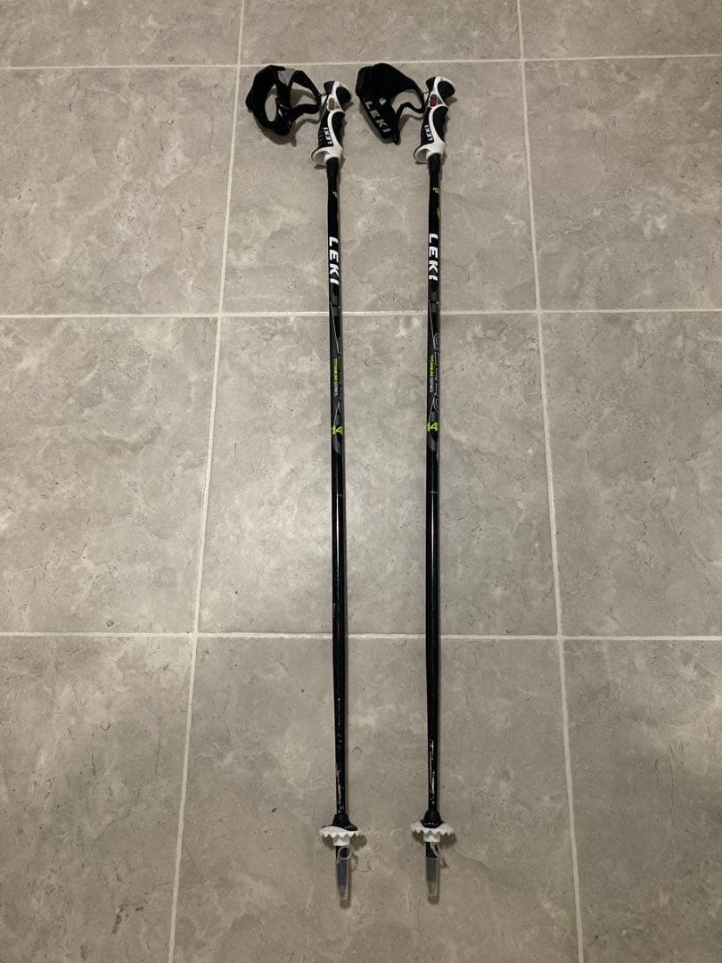 自動車洋さま専用　LEKI スキー ストック　チタン製　黒　白