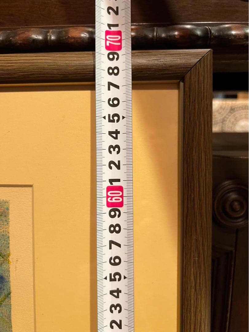 ジル・ゴリチ リトグラフ プロバンスのローズガーデン アート 額縁 インテリア