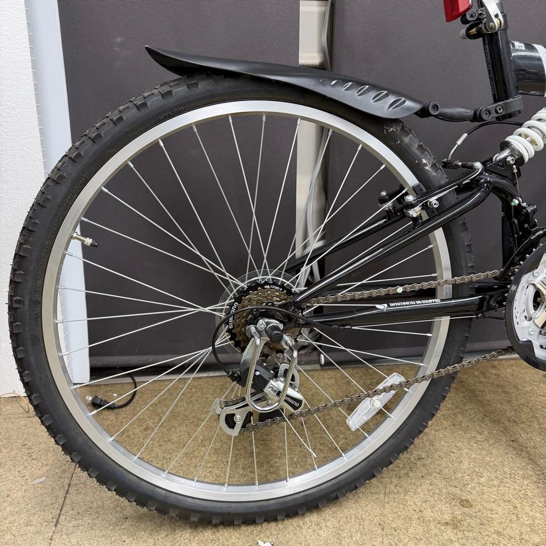 26インチマウンテンバイク 折り畳みURBAN RAY前後サスペンション