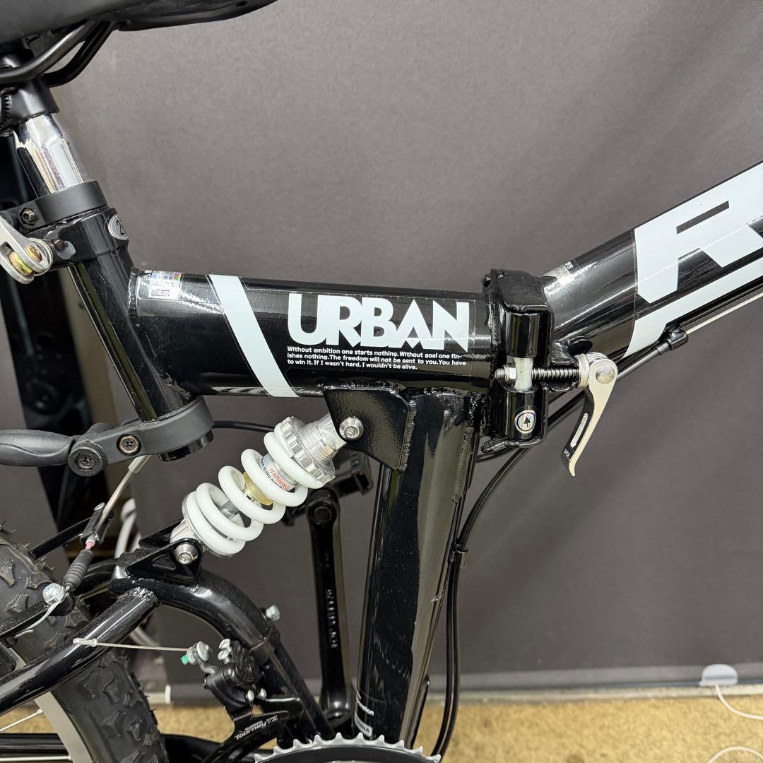 26インチマウンテンバイク 折り畳みURBAN RAY前後サスペンション