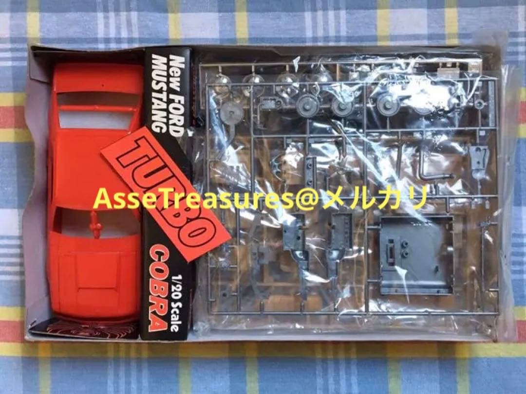 ヴィンテージ 当時モノ 旧バンダイ模型 1/20 フォード・マスタング・コブラ