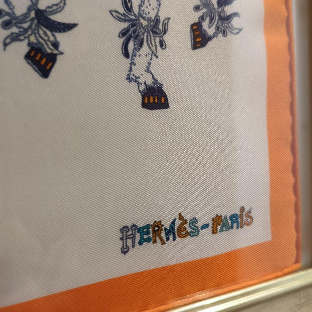 HERMÈS アートワーク フレーム付き　エルメススカーフ額入り