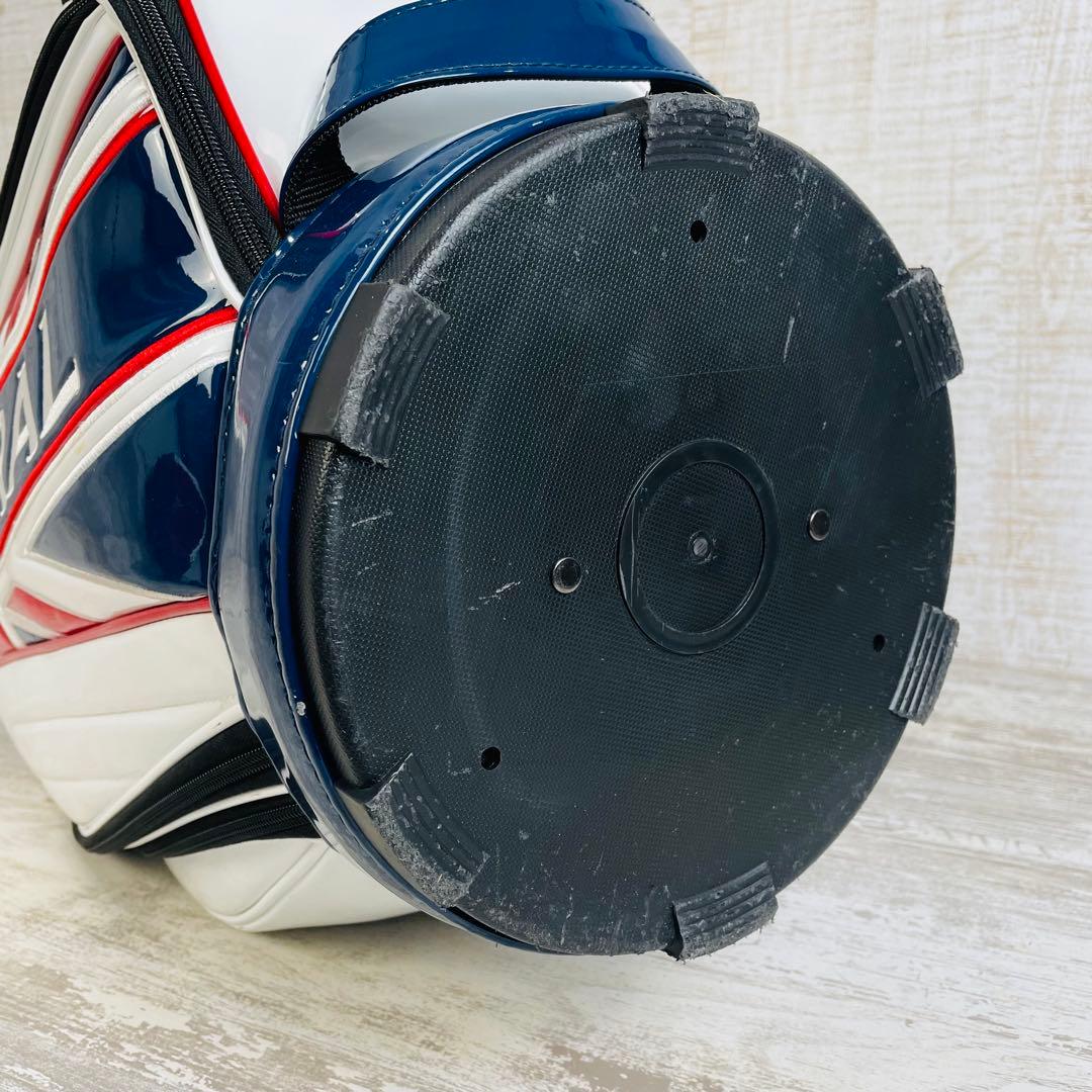 Admiral アドミラル　エナメル　トリコロール　キャディバッグ　9.0型