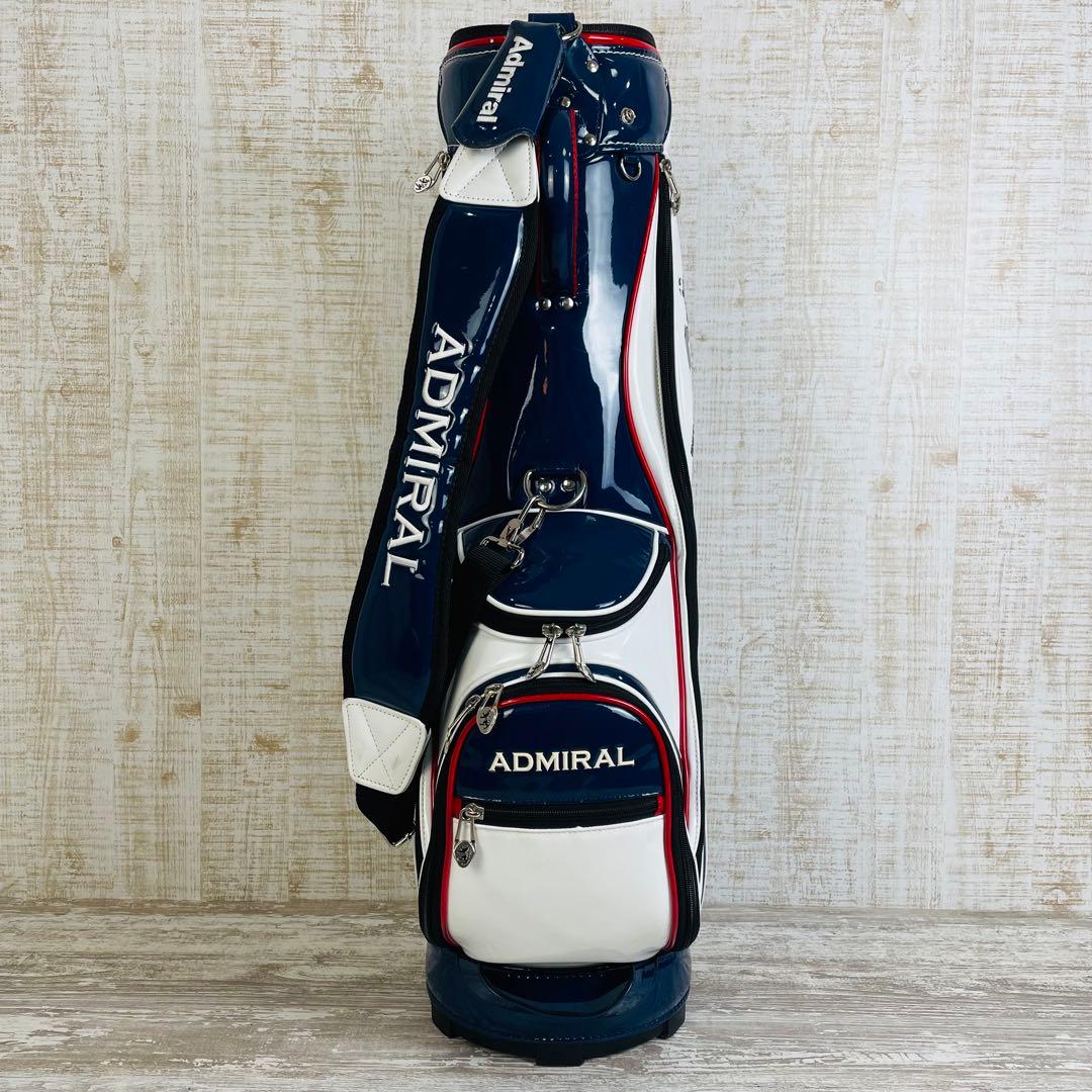 Admiral アドミラル　エナメル　トリコロール　キャディバッグ　9.0型