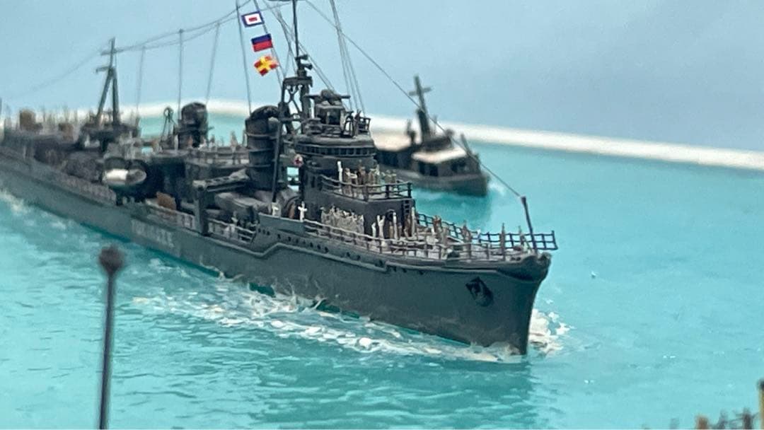 復員船　雪風　ジオラマ