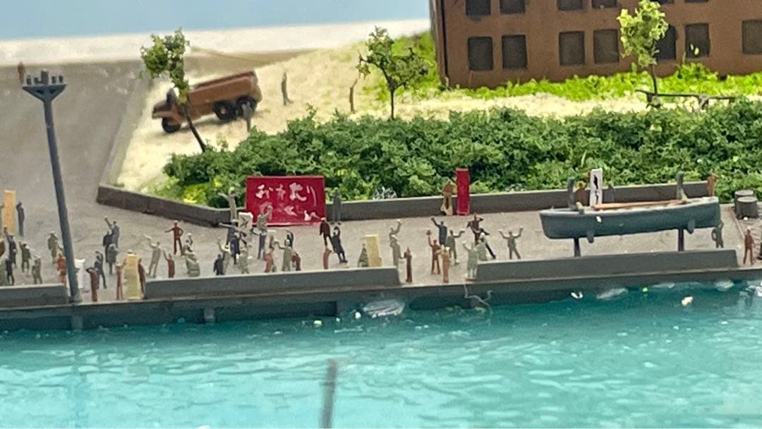 復員船　雪風　ジオラマ