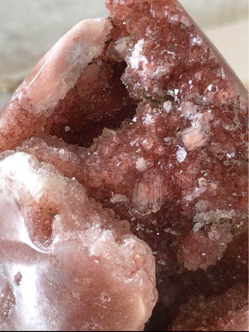 ピンクアメジスト　フリーフォーム　レッド　ドゥルージー