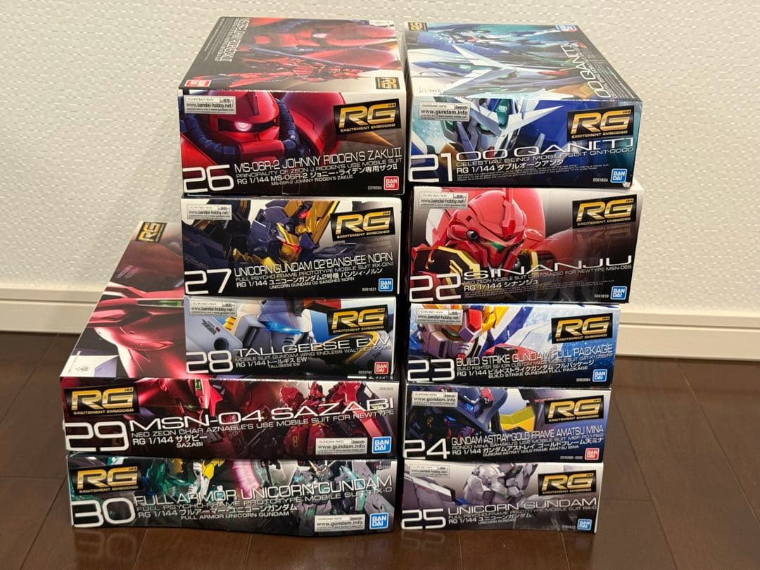 【noa様】ガンプラRG(リアルグレード) 21〜30まとめ売り【新品未組立】②