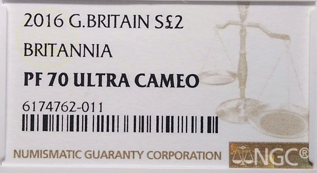 2016 ブリタニア ウナ ライオン 2ポンド銀貨 NGC PF70UC ②