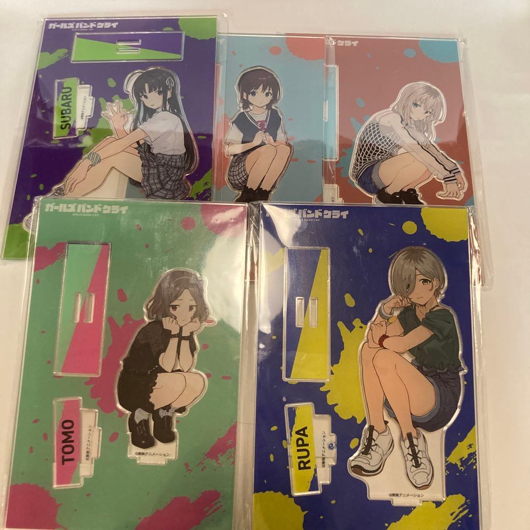 ガールズバンドクライメンバー5人　座り姿アクリルスタンド 5点セット