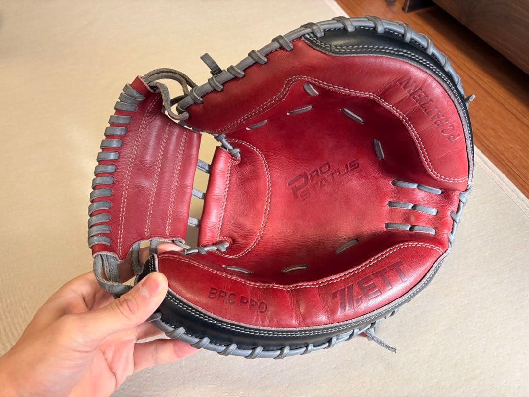 ZETT プロステイタス　軟式キャッチャーミット　オーダー　森型 262型 横型