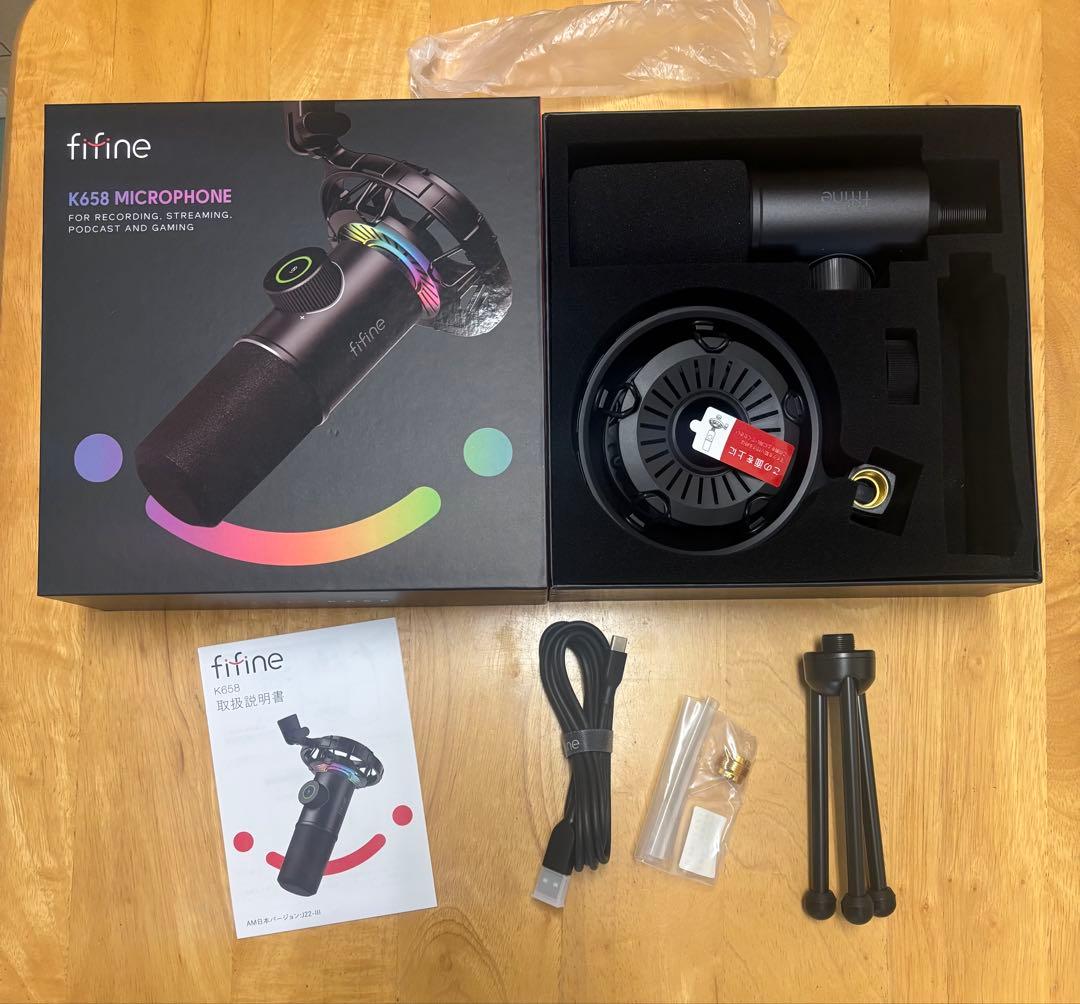 FIFINE k658 ダイナミックマイク パソコンマイク プレステ 単一指向性