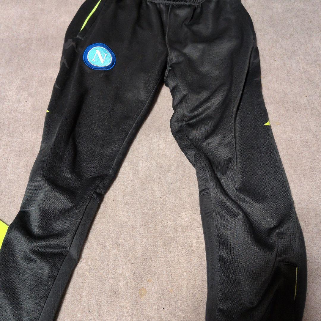 Kappa SSCナポリ トレーニングウェア 蛍光イエローフルスポンサー入り