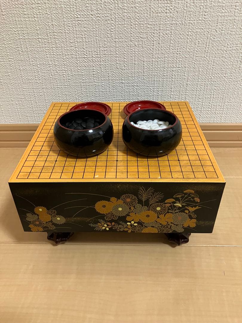 柳山作 囲碁 ミニチュア碁盤ミニチュア碁石 セット